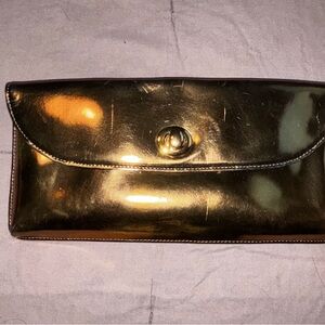 HOBO Metallic Gold Clutch